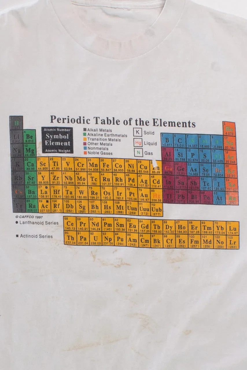 1997 Periodic Table of the Elements Single Stitch T-Shirt