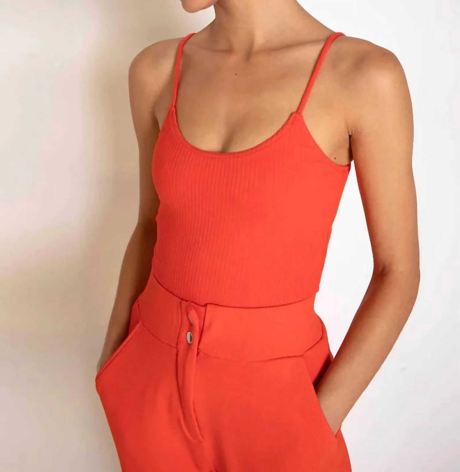 Alloy Rib Rope Tank Top