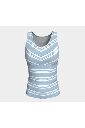 Baby Blue Striped Tank Top