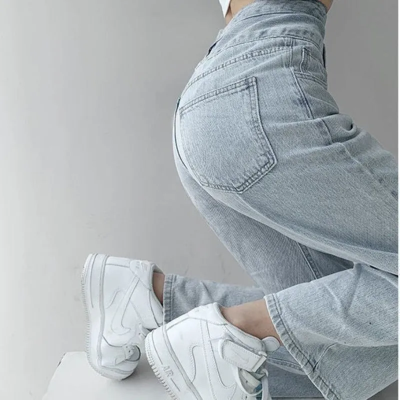 Baggy Women's High Waist Straight Loose Jeans