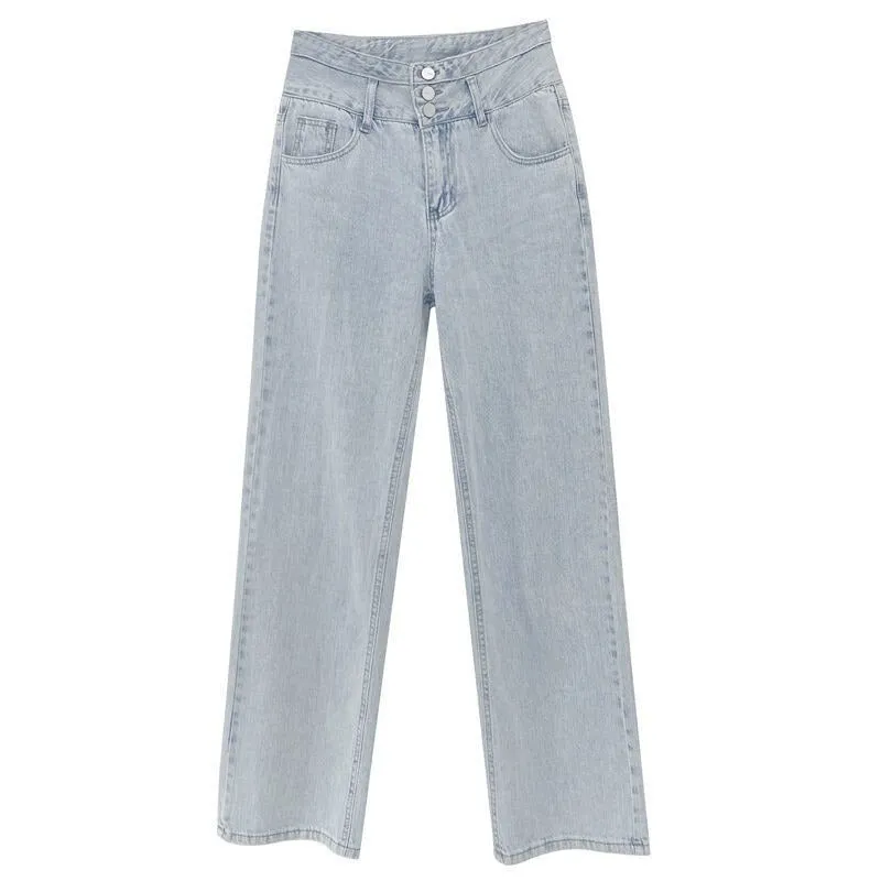 Baggy Women's High Waist Straight Loose Jeans