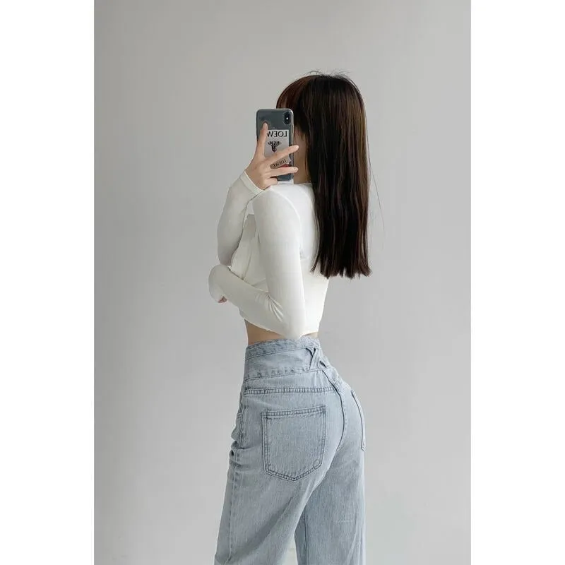 Baggy Women's High Waist Straight Loose Jeans