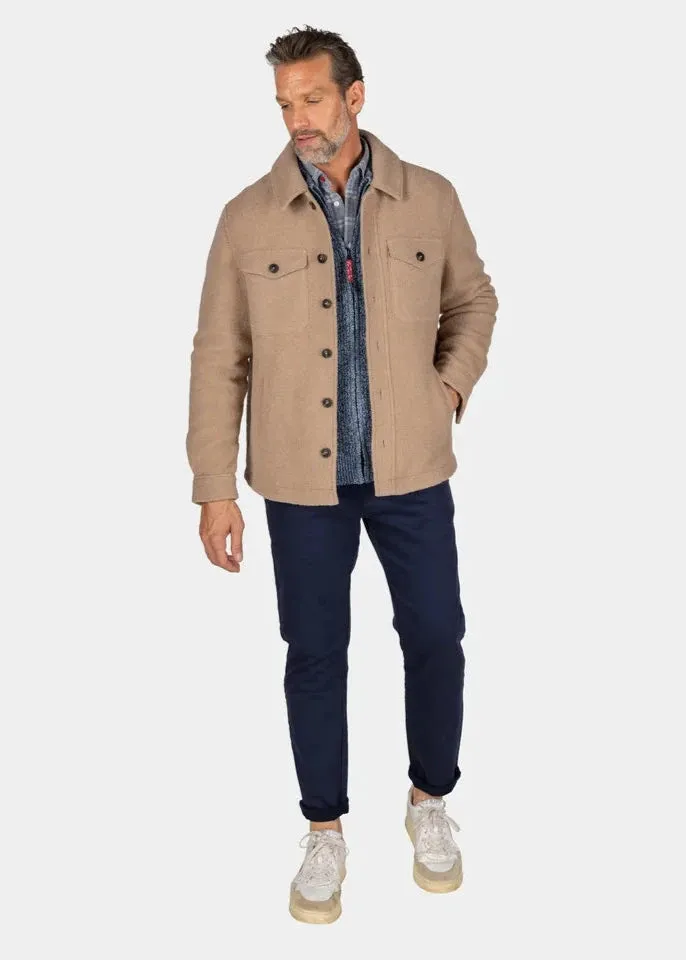 Blouson NZA marron en laine