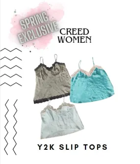 CR1527 Aesthetic Y2K Slip Tops - 35 Pcs