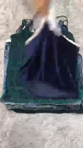 Greenish velour mixed tops