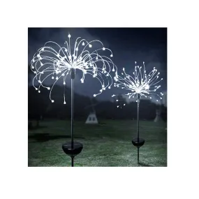 Honche Round Solar Outdoor Firework Lights | Raincoats| For Weddings| Gardens| Trails| Decorations | Color Cool White