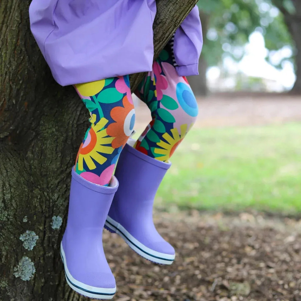 Kids' Rubber Gumboots - Purple