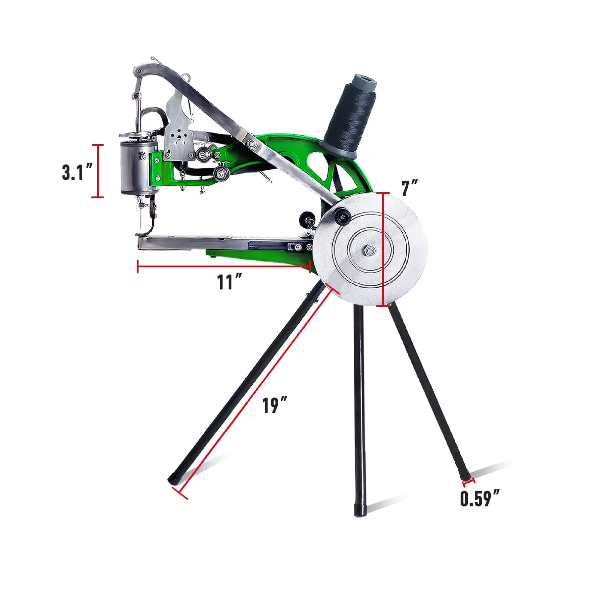 NC KEKEROSS Manual Leather Sewing Machine Hand Shoe Cobbler Stitching Repair Mending Machine Patcher Dual Cotton Nylon Line Sewing Machine