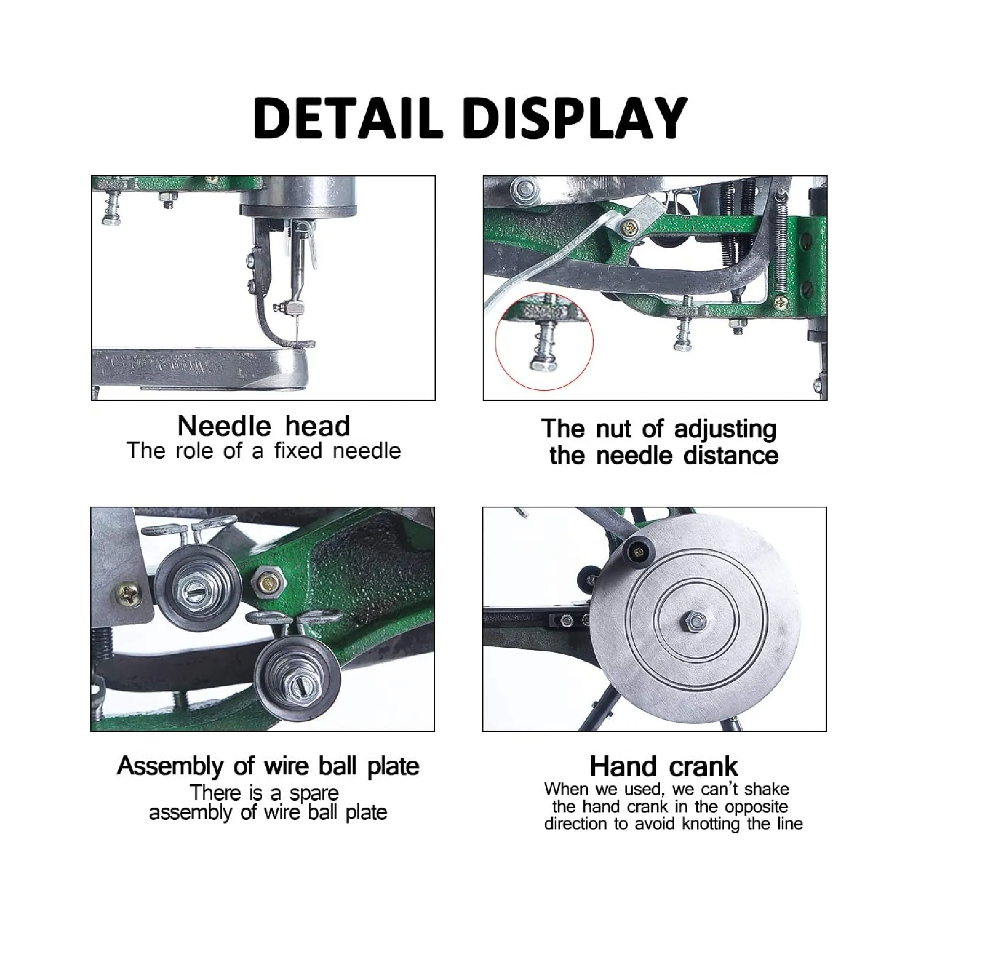 NC KEKEROSS Manual Leather Sewing Machine Hand Shoe Cobbler Stitching Repair Mending Machine Patcher Dual Cotton Nylon Line Sewing Machine
