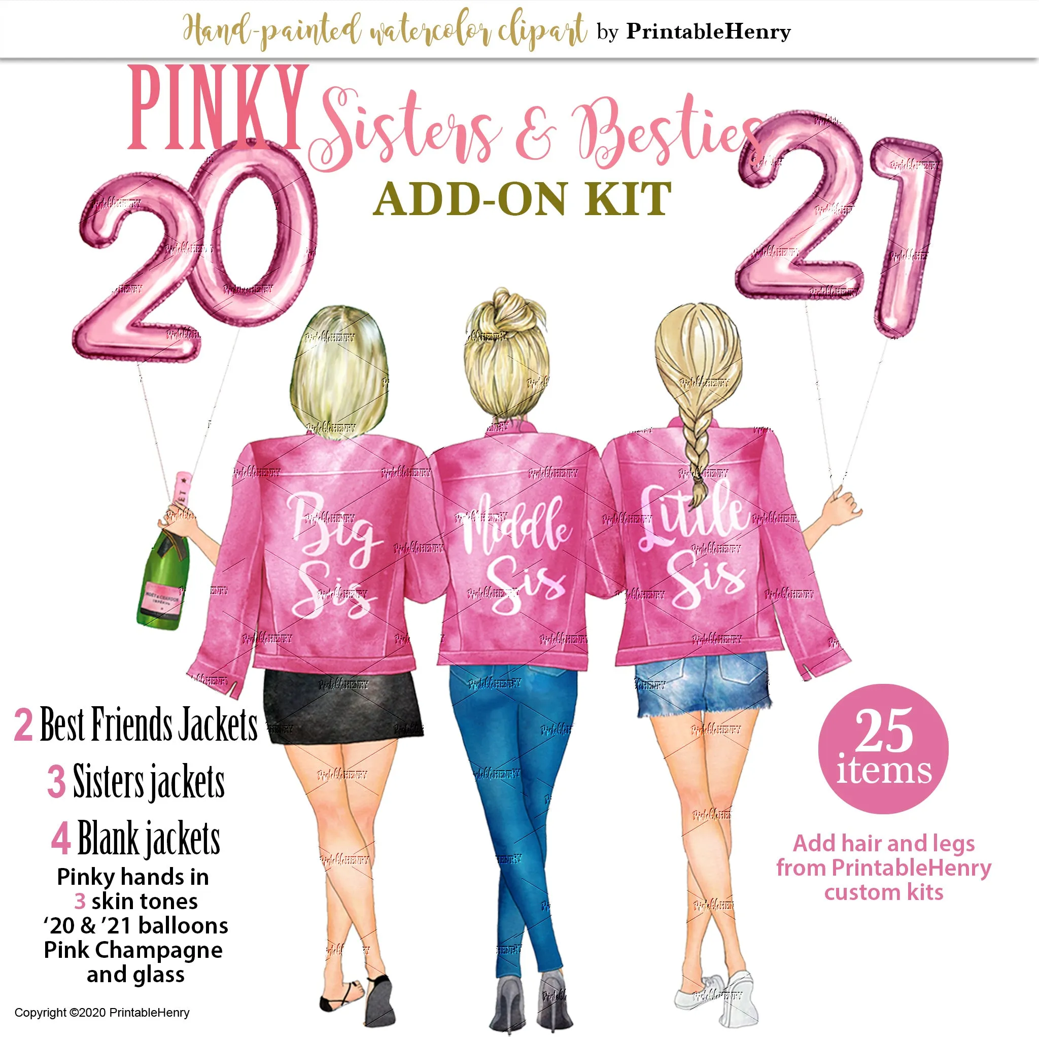 Pink Jackets Add-On kit