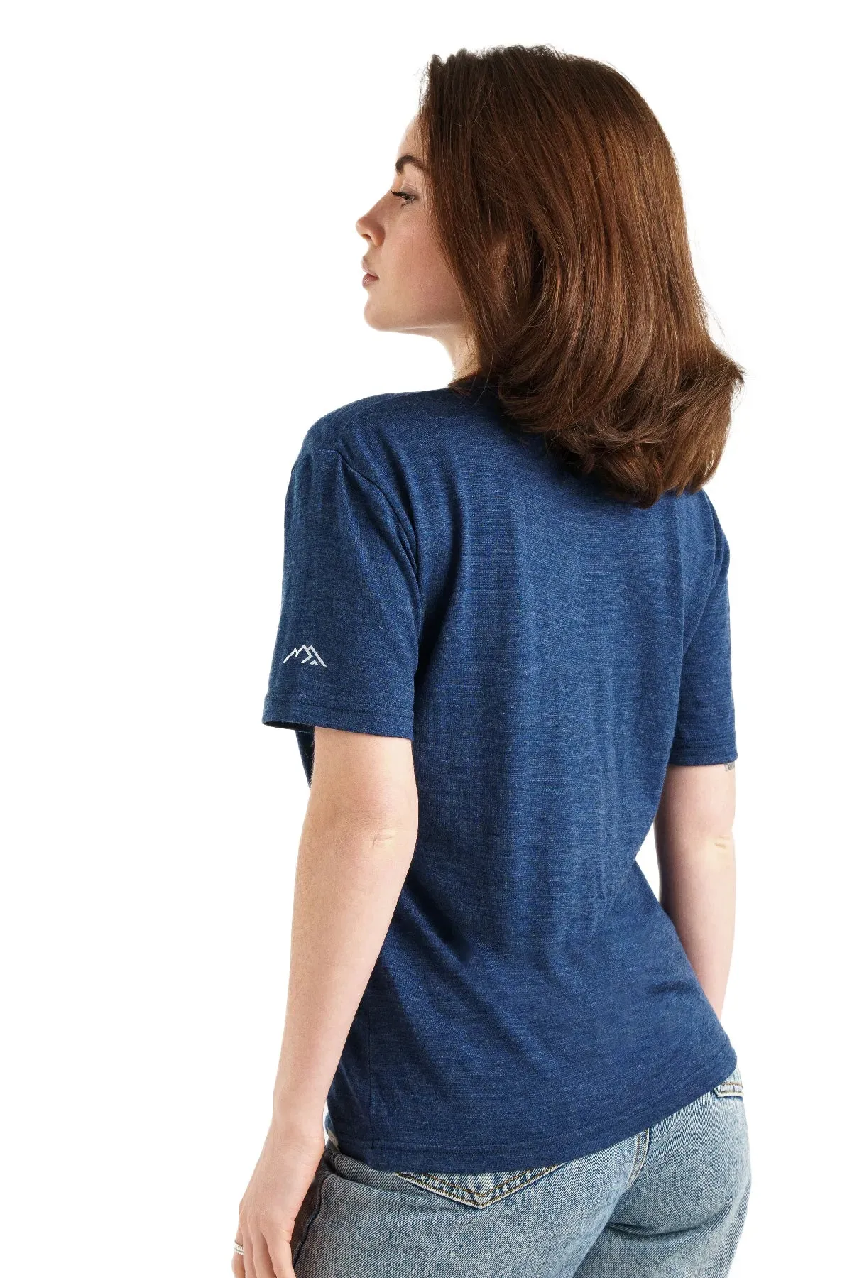 Women's Merino T-shirt 165 Navy | Crewneck ( socks)